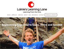 Tablet Screenshot of lainieslearninglane.com